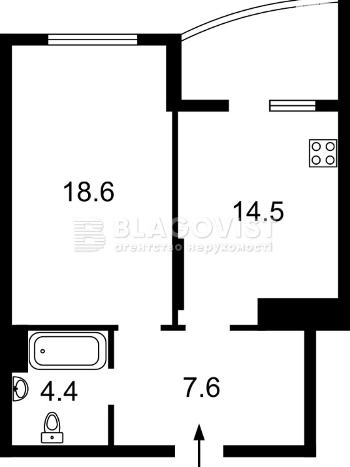 Продажа однокомнатной квартиры в Киеве, на ул. Владимира Наумовича 4А, район Святошинский фото 1