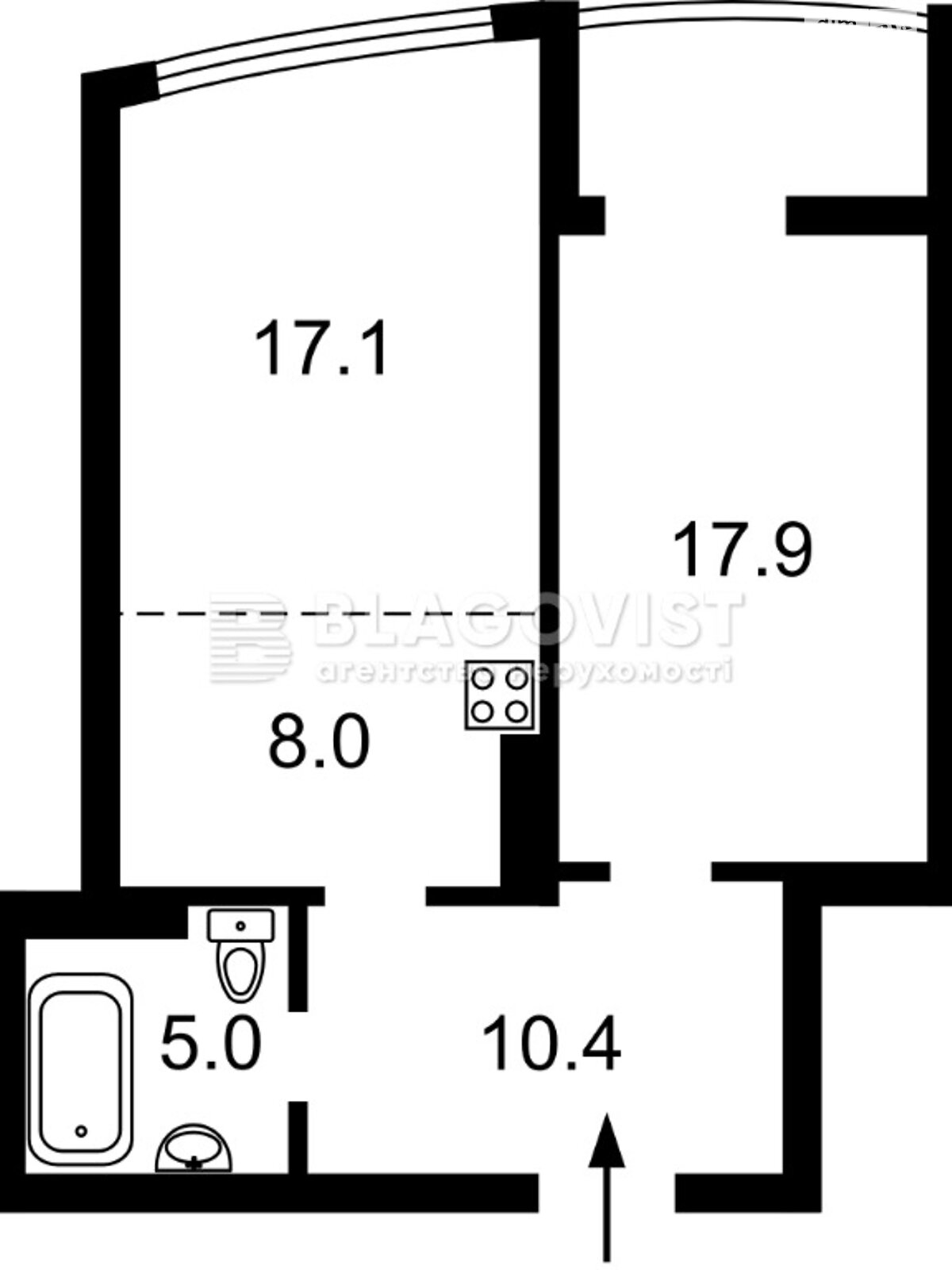 Продажа двухкомнатной квартиры в Киеве, на ул. Владимира Наумовича 4, кв. 77, район Святошинский фото 1