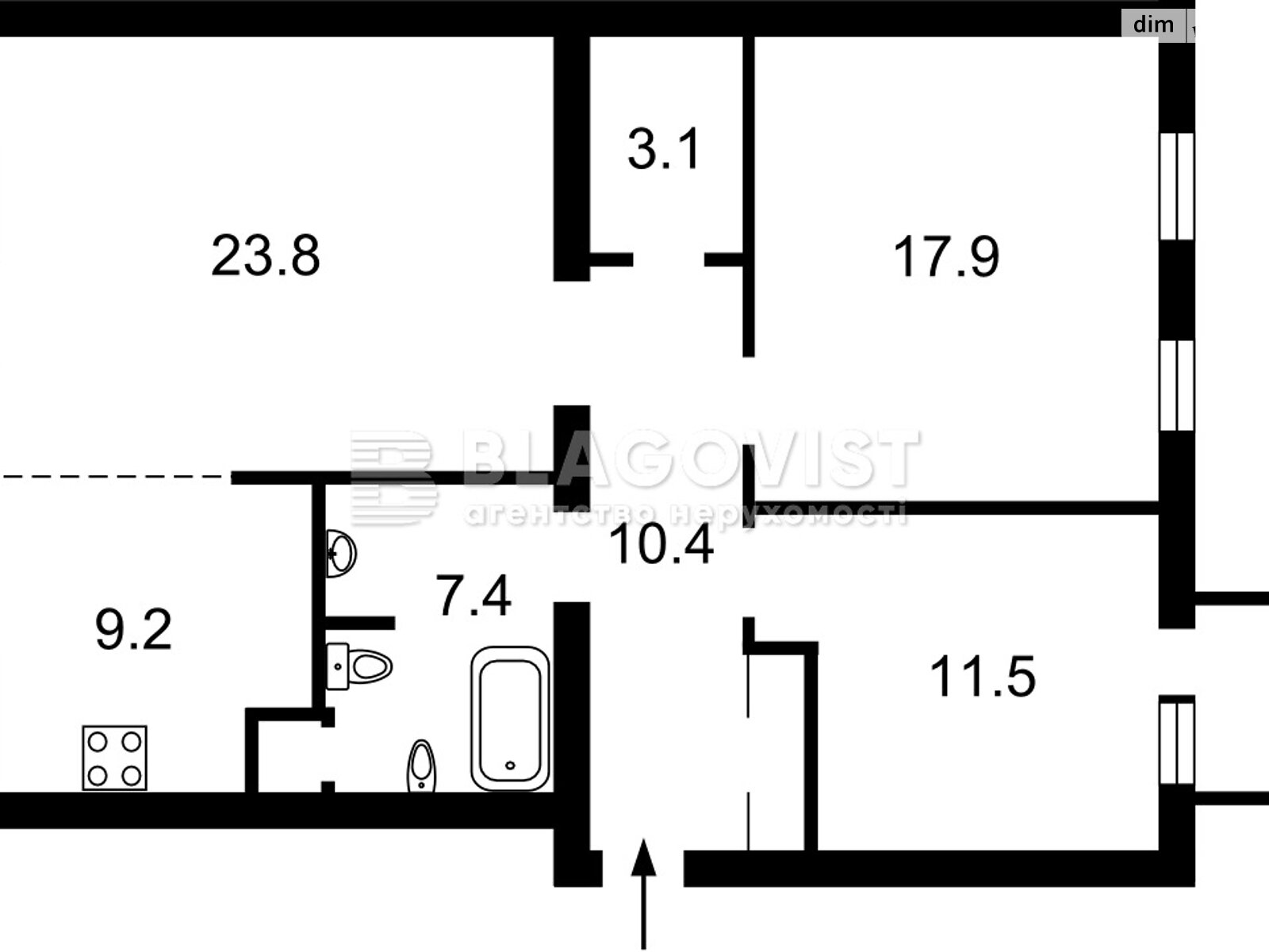 Продажа трехкомнатной квартиры в Киеве, на ул. Тарасовская 3, фото 1