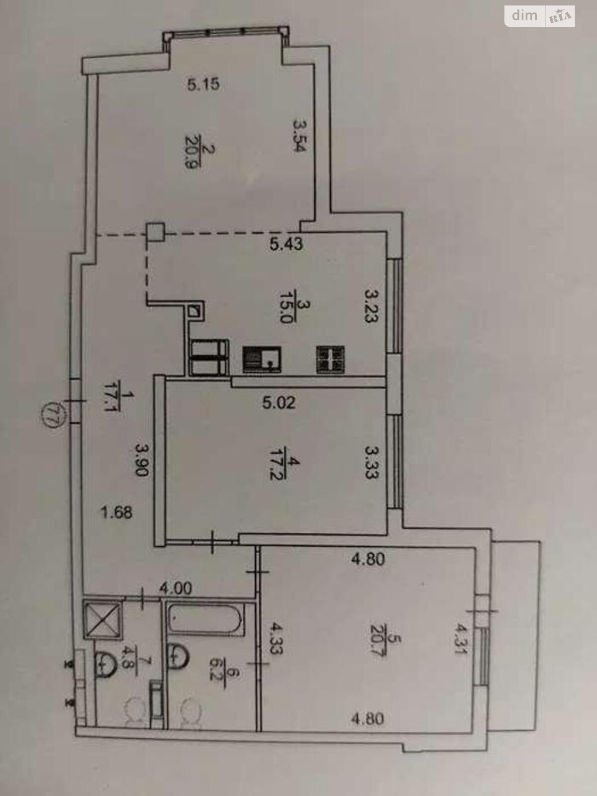 Продажа трехкомнатной квартиры в Киеве, на ул. Михаила Бойчука 41, район Теличка фото 1