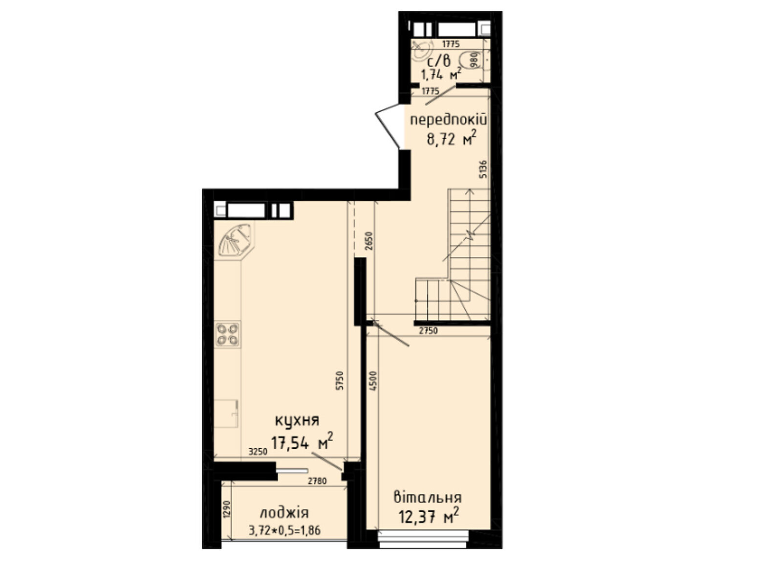 Продажа трехкомнатной квартиры в Киеве, на просп. Академика Глушкова 42, район Теремки-1 фото 1