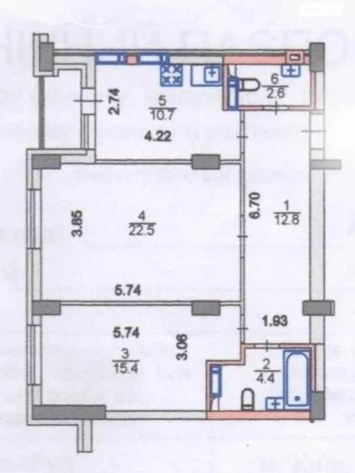 Продаж двокімнатної квартири в Києві, на просп. Академіка Глушкова 9В, район Теремки-2 фото 1