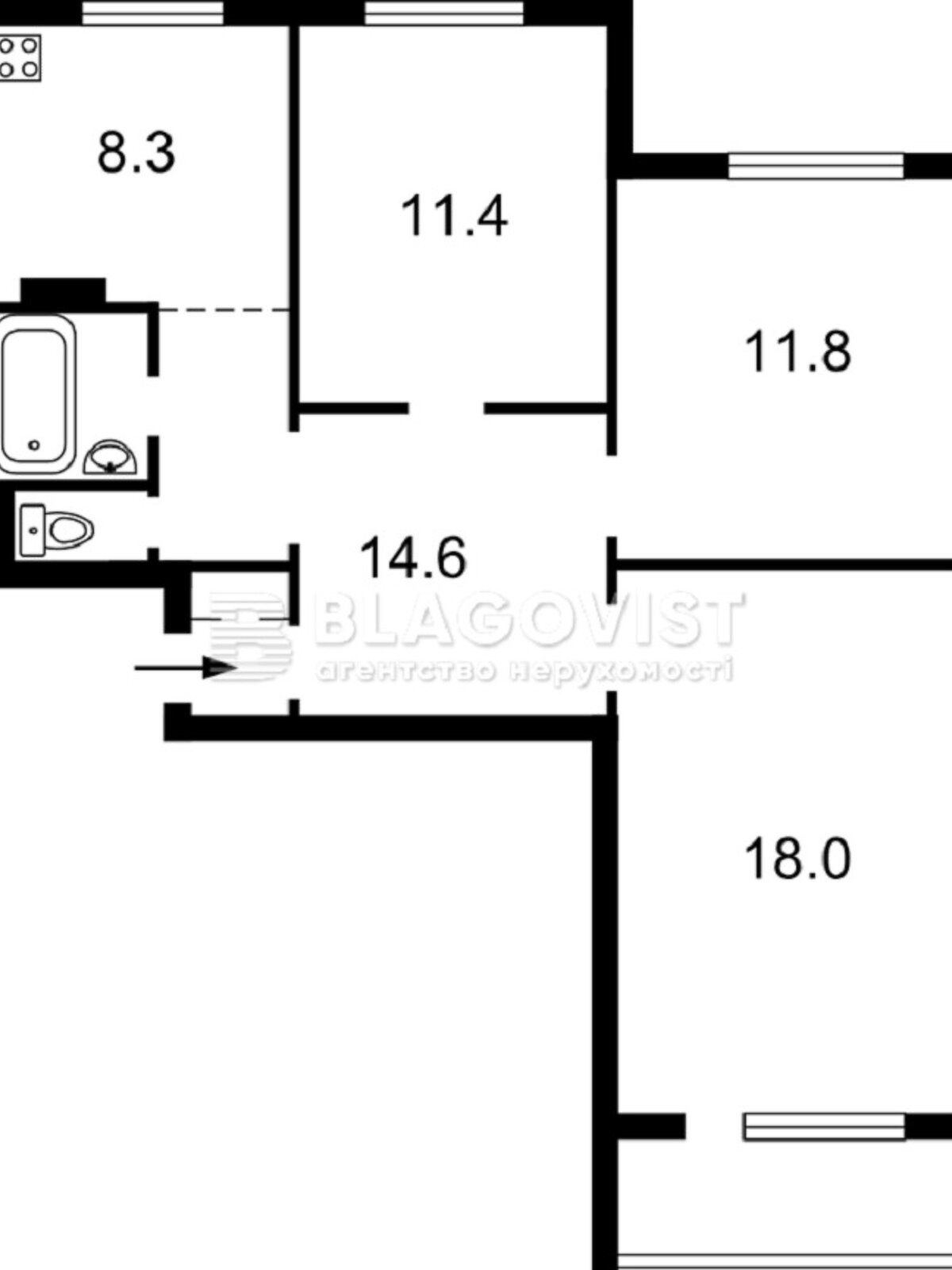 Продажа трехкомнатной квартиры в Киеве, на ул. Героев Мариуполя 7, район Теремки-2 фото 1 Продажа трехкомнатной квартиры в Киеве, на ул. Героев Мариуполя 7, район Теремки-2 фото 1