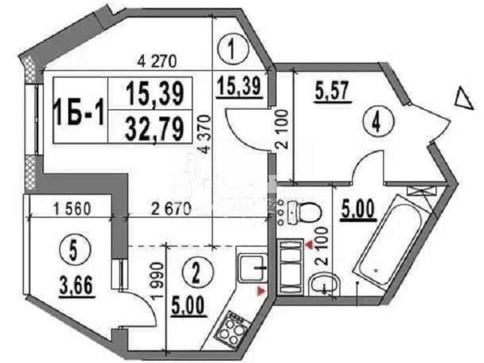 Продажа однокомнатной квартиры в Киеве, на ул. Самойло Кошки 5Б, район Теремки-2 фото 1