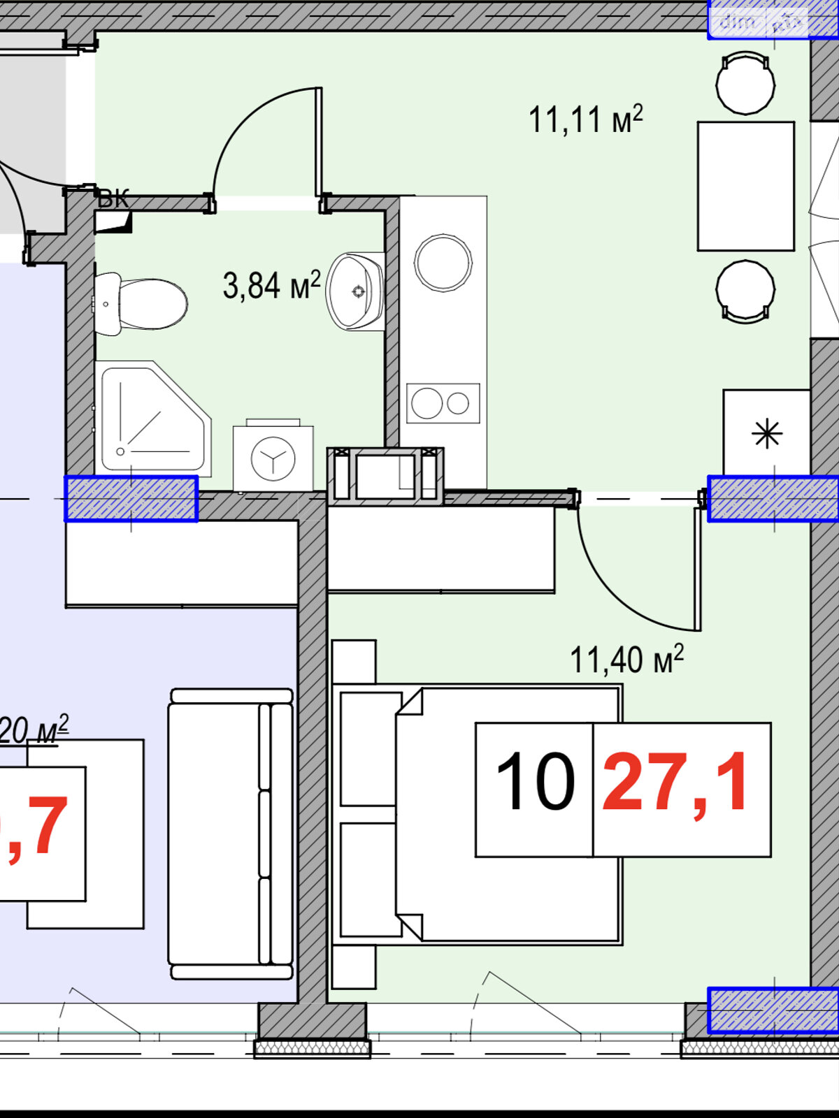 Продажа однокомнатной квартиры в Киеве, на ул. Межевая 8, район Теремки-2 фото 1