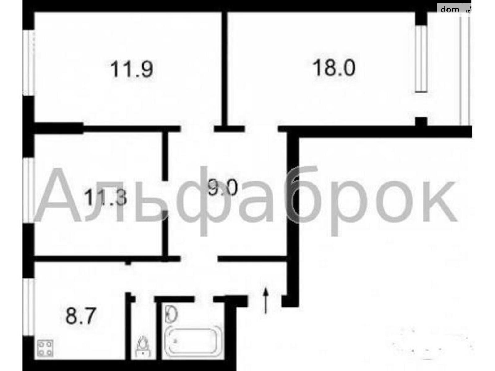 Продажа трехкомнатной квартиры в Киеве, на просп. Червоной Калины 53, район Троещина фото 1