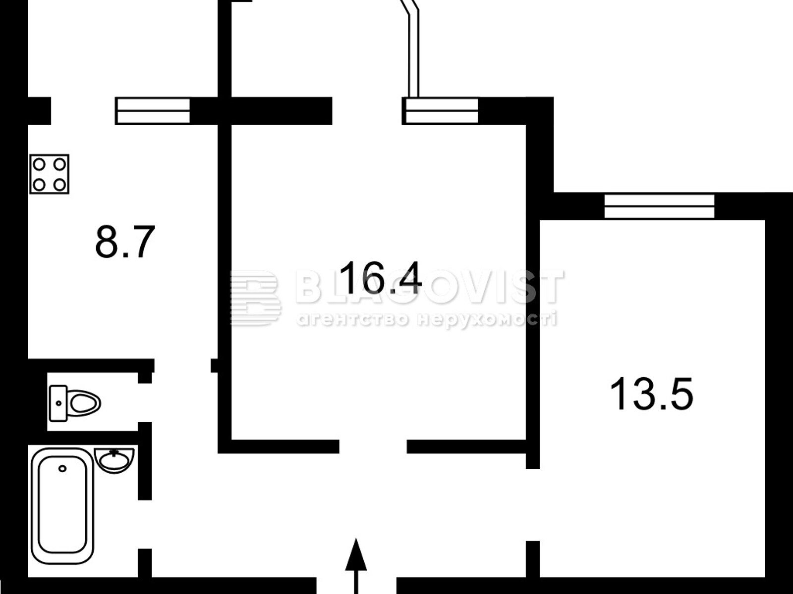 Продажа двухкомнатной квартиры в Киеве, на просп. Червоной Калины 95Б, район Троещина фото 1