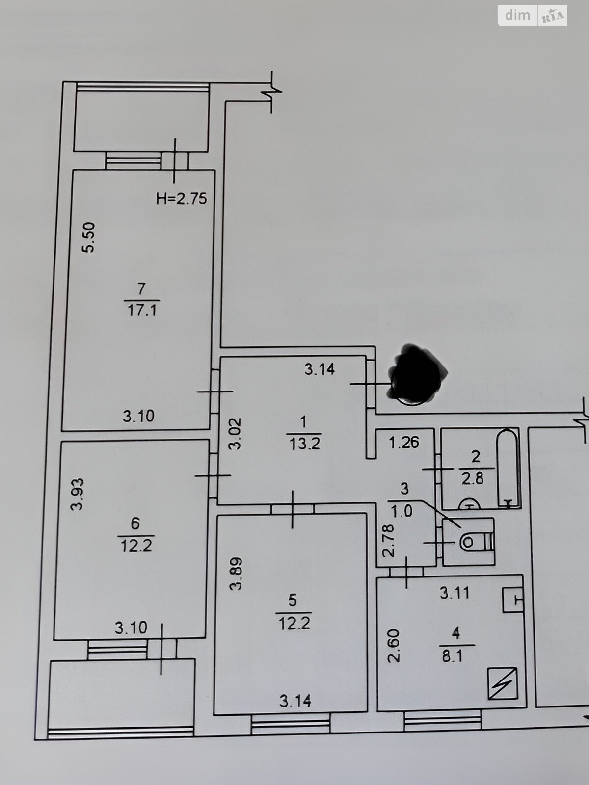 Продажа трехкомнатной квартиры в Киеве, на просп. Червоной Калины 62А, район Деснянский фото 1