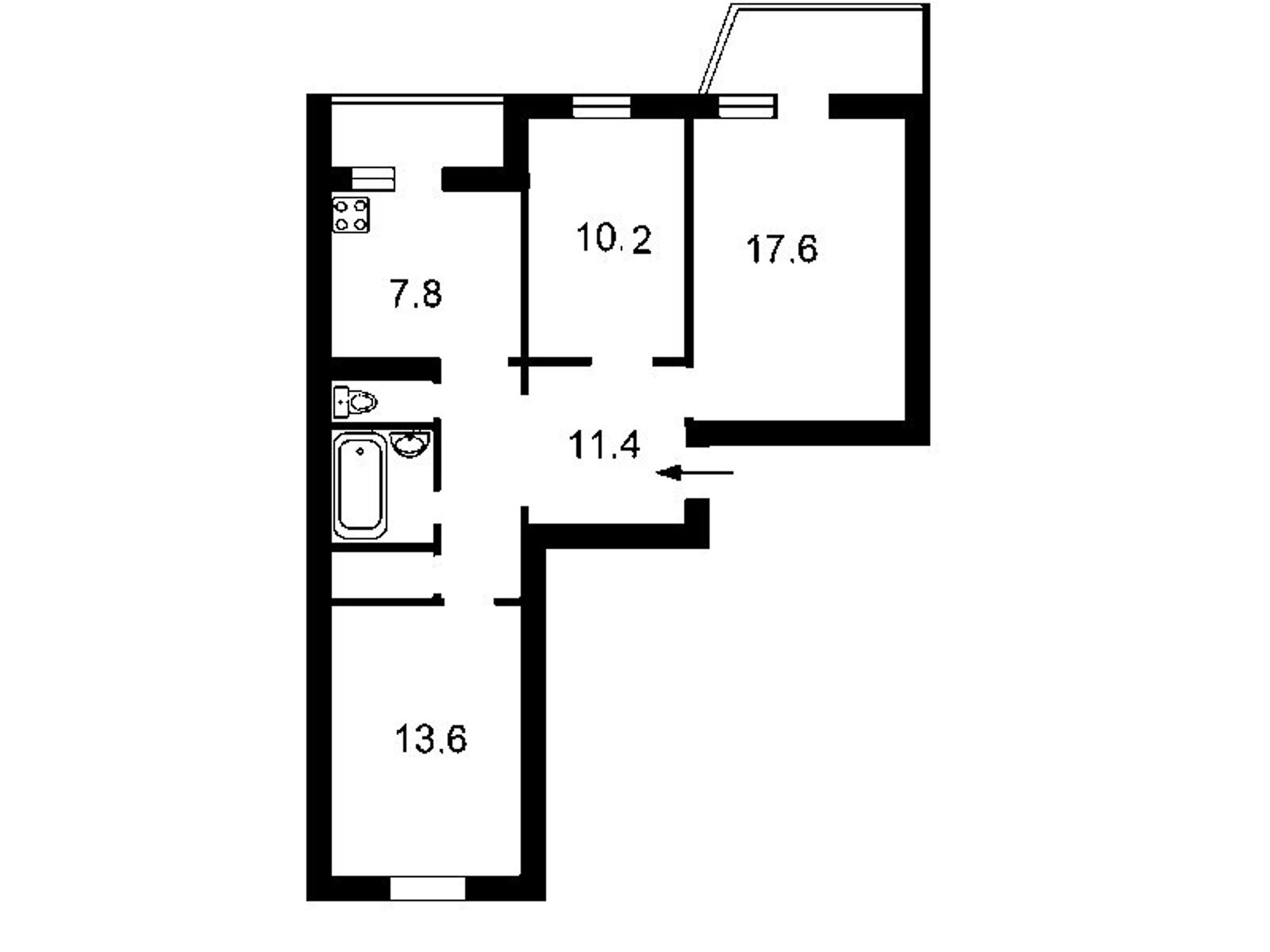 Продажа трехкомнатной квартиры в Киеве, на просп. Червоной Калины 81/11, район Троещина фото 1
