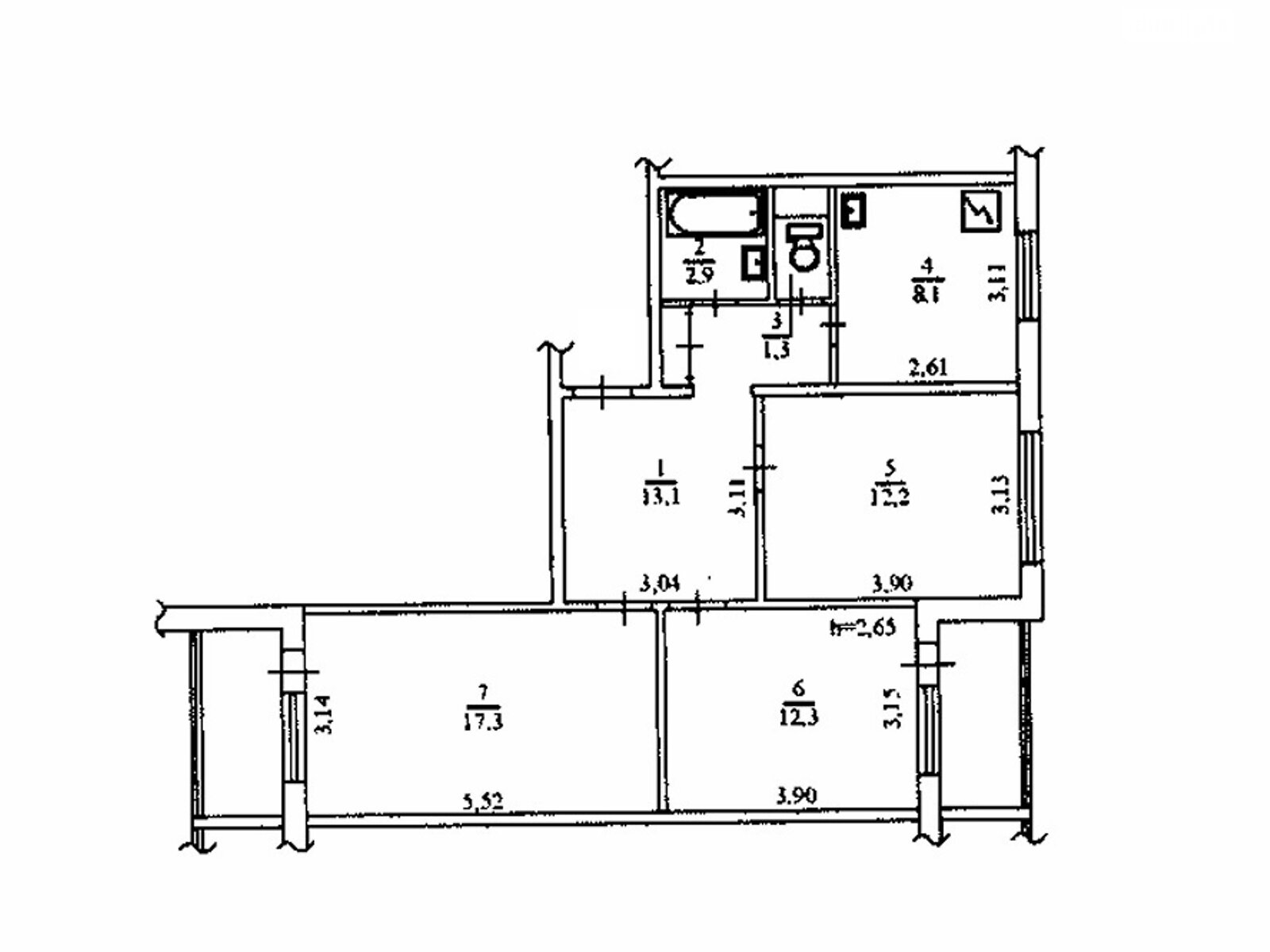 Продажа трехкомнатной квартиры в Киеве, на ул. Лисковская 2/71, район Троещина фото 1