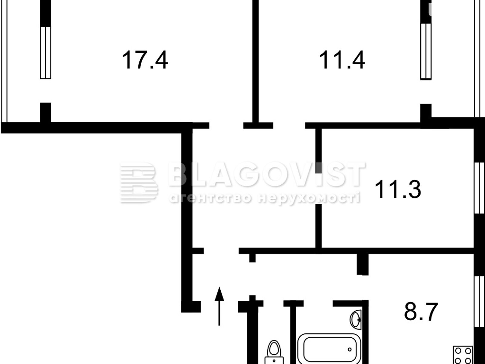 Продаж трикімнатної квартири в Києві, на вул. Рональда Рейгана 2А, район Троєщина фото 1 Продаж трикімнатної квартири в Києві, на вул. Рональда Рейгана 2А, район Троєщина фото 1