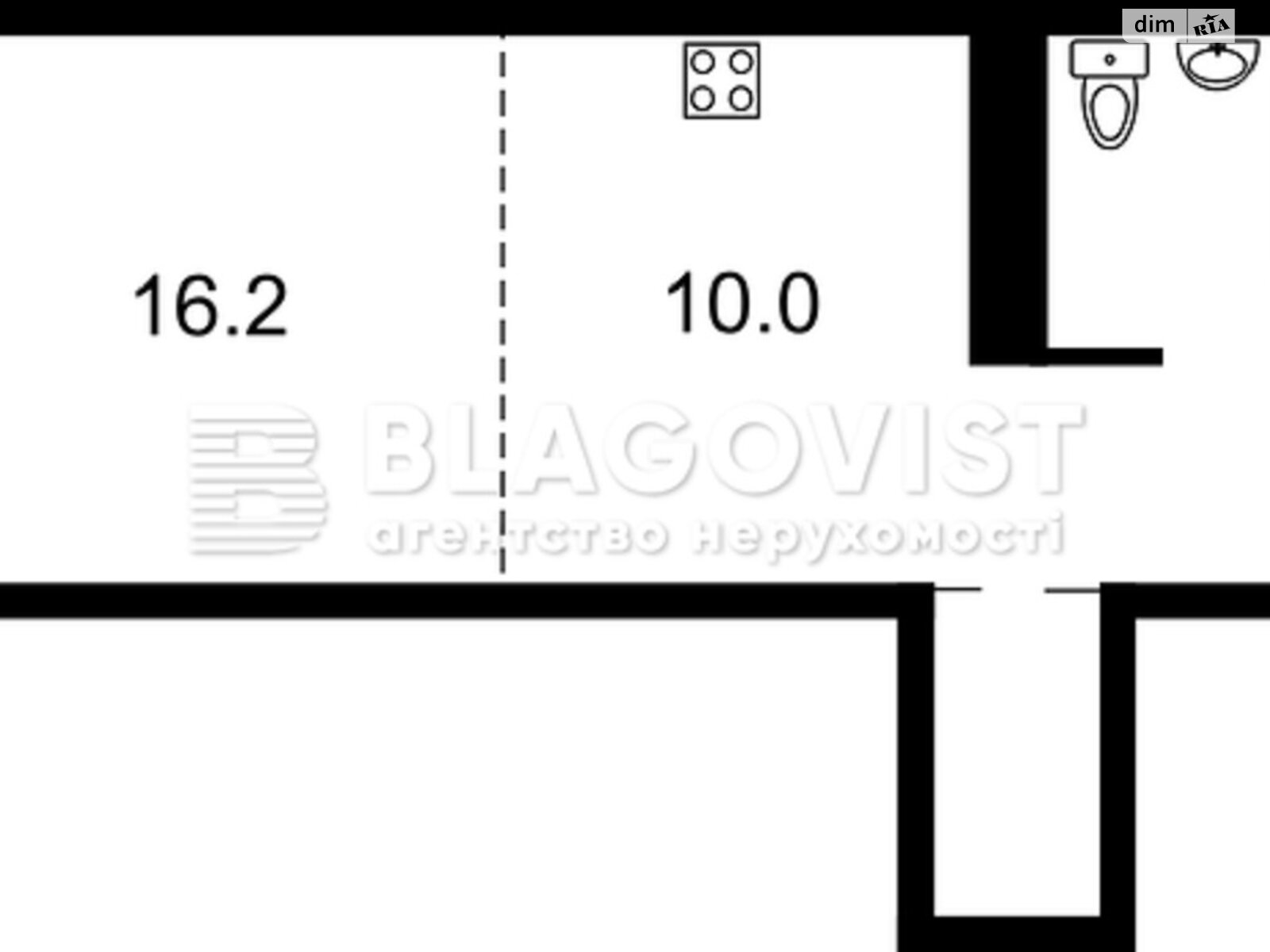 Продаж однокімнатної квартири в Києві, на просп. Берестейський 5В, район Центр фото 1
