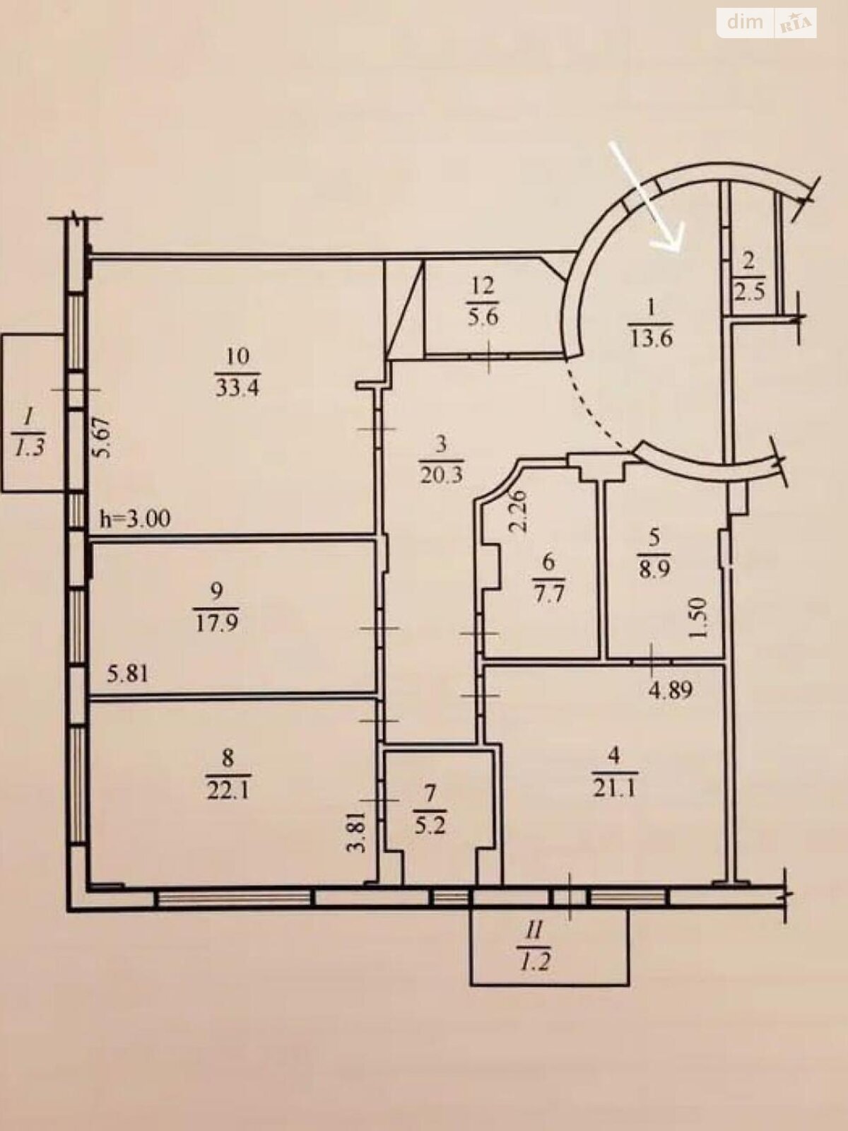 Продажа трехкомнатной квартиры в Киеве, на ул. Бульварно-Кудрявская 21, район Центр фото 1