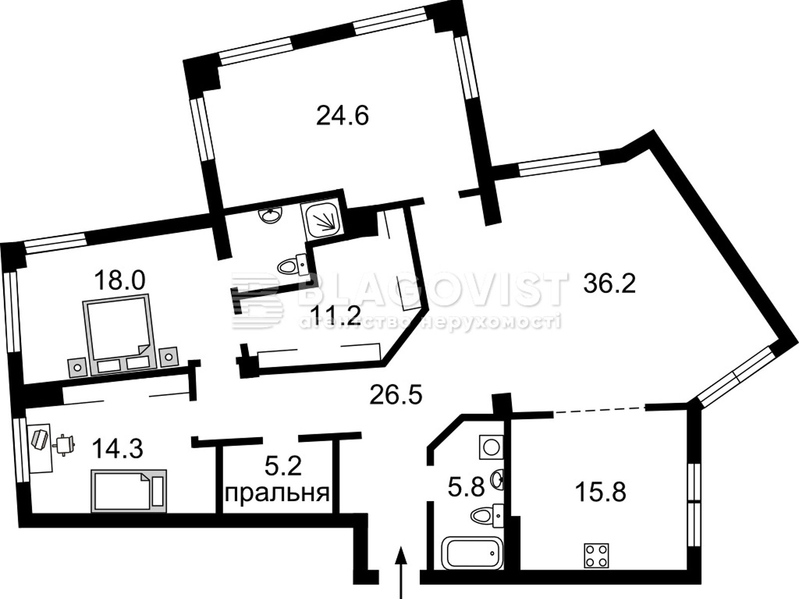 Продажа пятикомнатной квартиры в Киеве, на ул. Ломоносова 73В, район ВДНХ фото 1