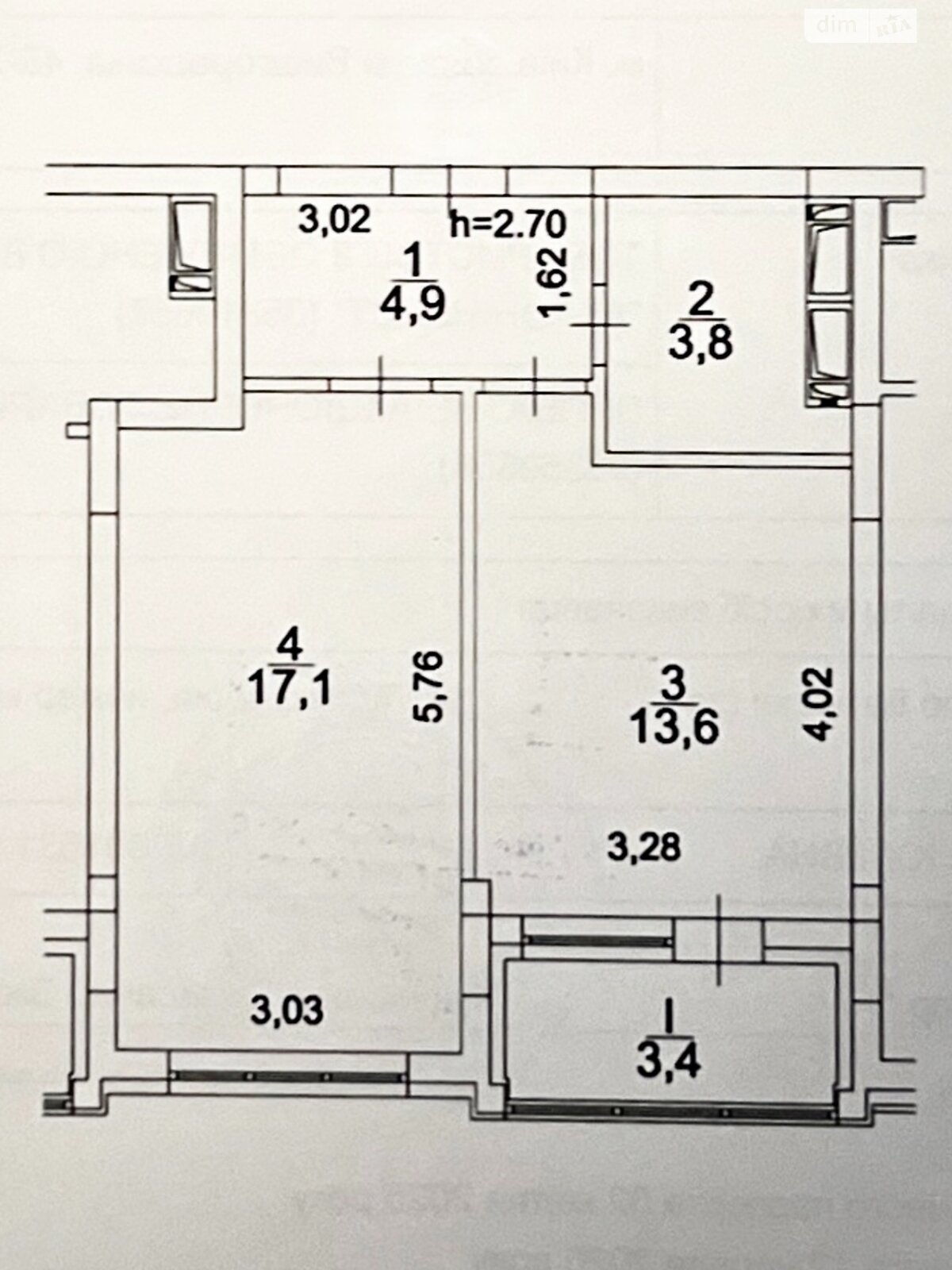 Продажа однокомнатной квартиры в Киеве, на ул. Вышгородская 45Ж, район Ветряные Горы фото 1