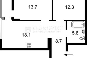 Продажа двухкомнатной квартиры в Киеве, на ул. Александра Олеся 7, район Виноградарь фото 2