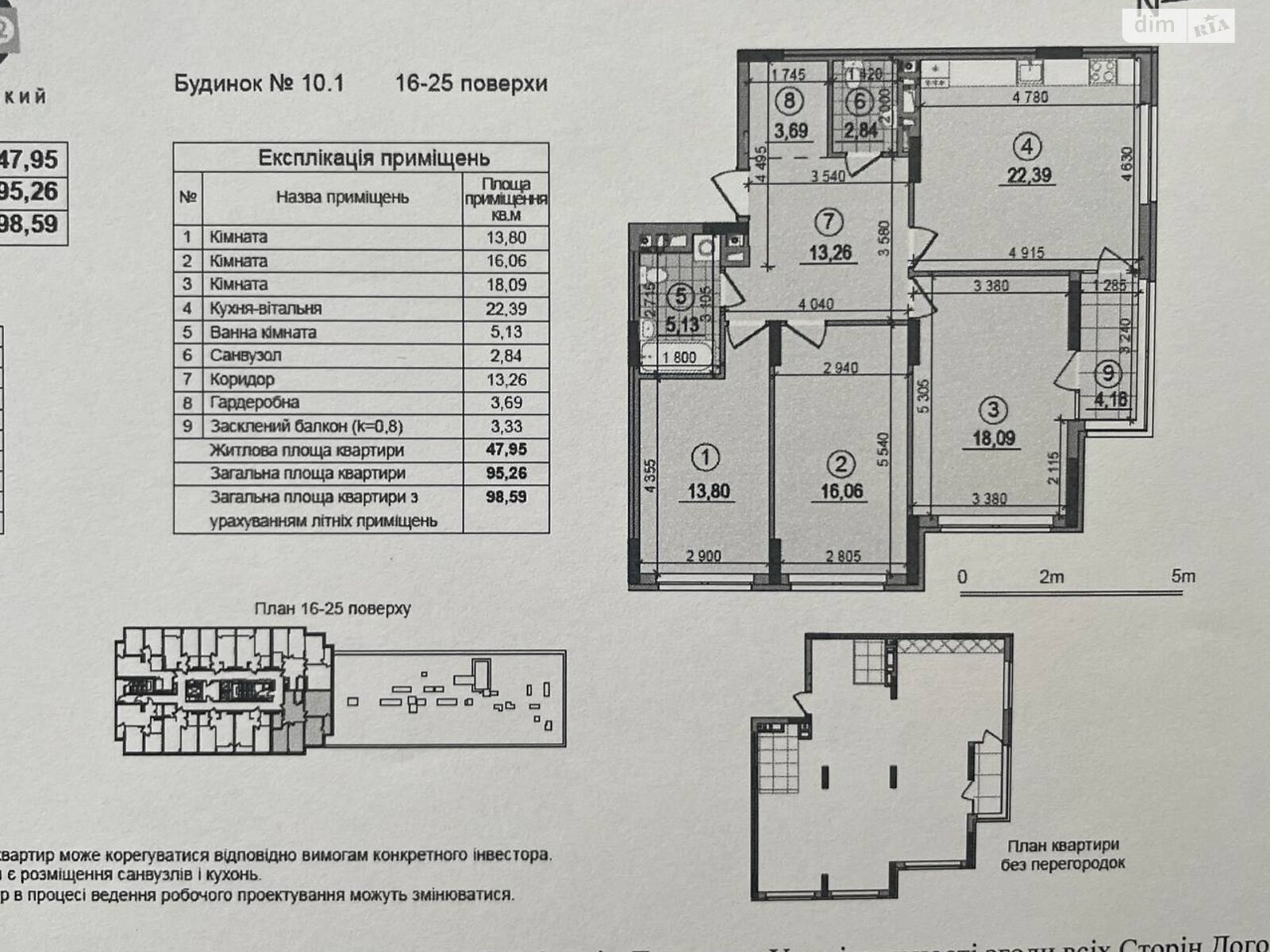 Продажа трехкомнатной квартиры в Киеве, на ул. Александра Олеся 10/1, район Виноградарь фото 1