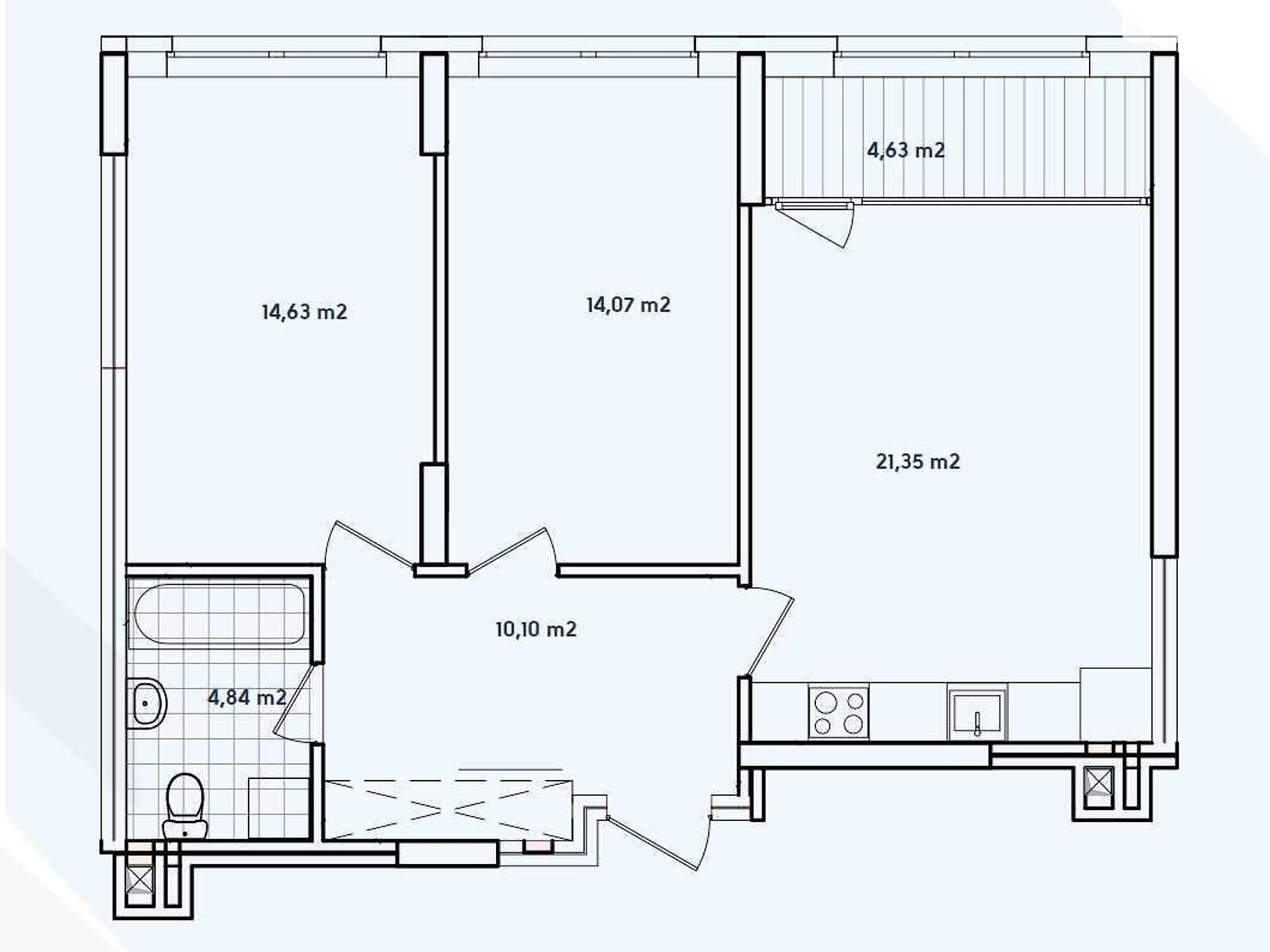 Продажа двухкомнатной квартиры в Киеве, на ул. Семьи Кристеров 20, район Виноградарь фото 1