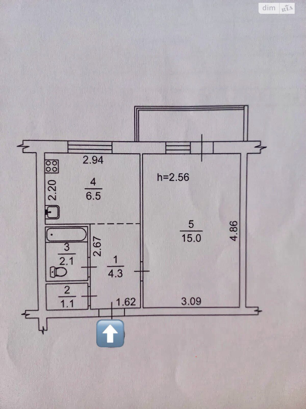Продаж однокімнатної квартири в Києві, на вул. Світлицького 24, район Виноградар фото 1
