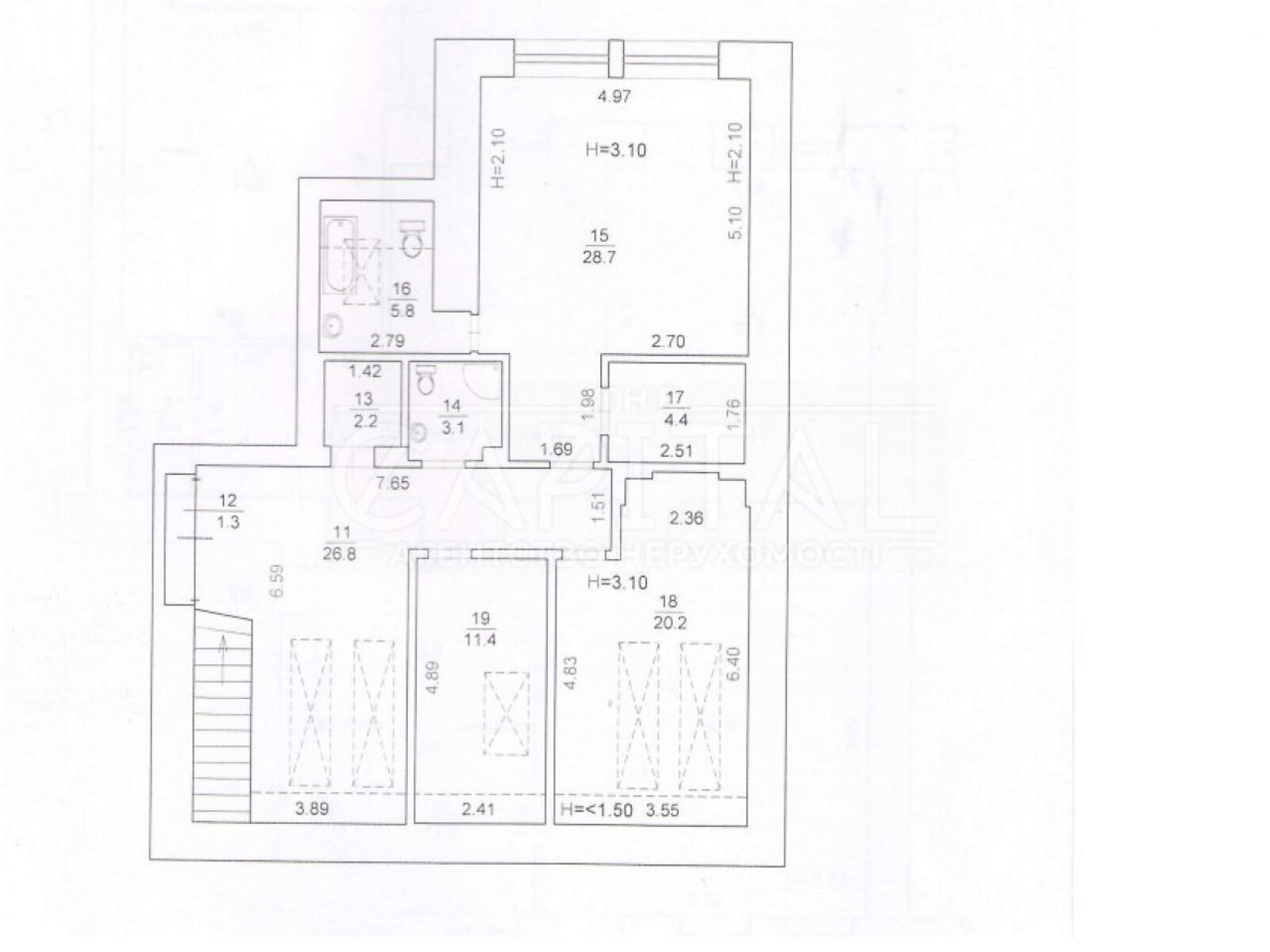 Продажа четырехкомнатной квартиры в Киеве, на ул. Владимирская 48А, фото 1