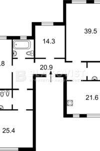 Продажа пятикомнатной квартиры в Киеве, на ул. Воздвиженская 20, фото 2