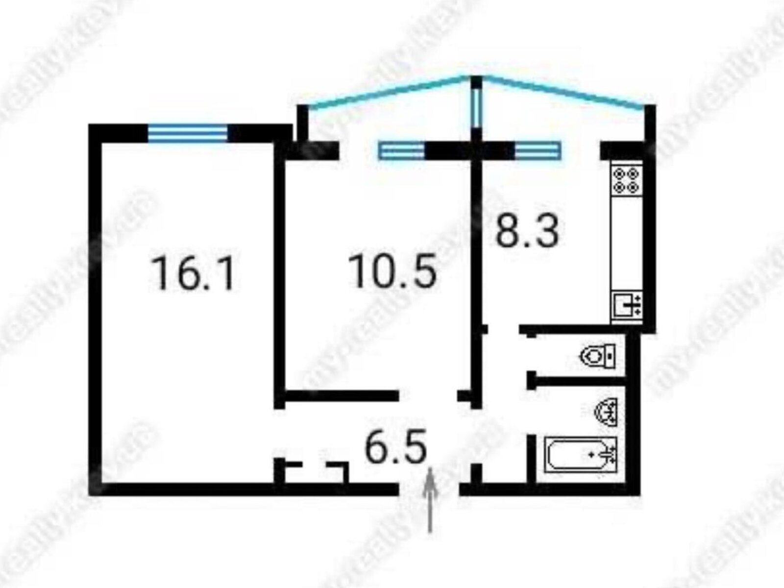 Продажа двухкомнатной квартиры в Киеве, на ул. Вышгородская 30, район Вышгородский Массив фото 1