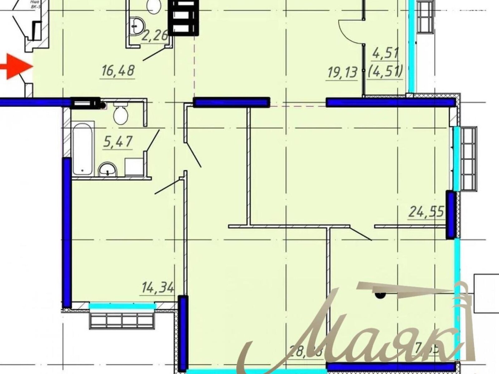 Продаж чотирикімнатної квартири в Києві, на вул. Михайла Бойчука 41Б, район Звіринець фото 1 Продаж чотирикімнатної квартири в Києві, на вул. Михайла Бойчука 41Б, район Звіринець фото 1