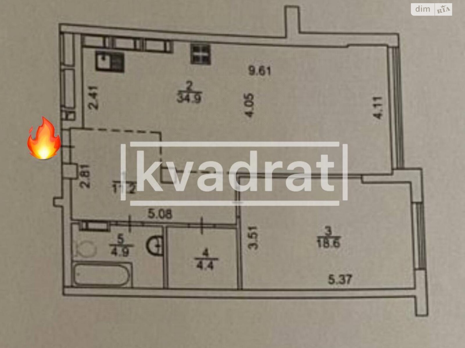 Продаж однокімнатної квартири в Києві, на вул. Михайла Бойчука 41Б, район Звіринець фото 1