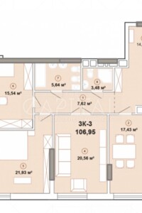 Продажа трехкомнатной квартиры в Киеве, на ул. Зверинецкая 72, фото 2