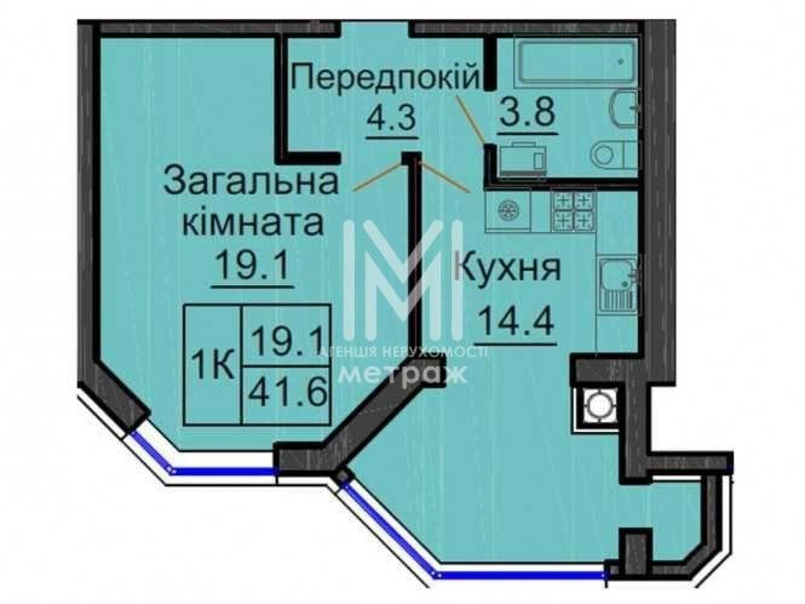 Продажа однокомнатной квартиры в Киево-Святошинске, на ул. Боголюбова 1, фото 1