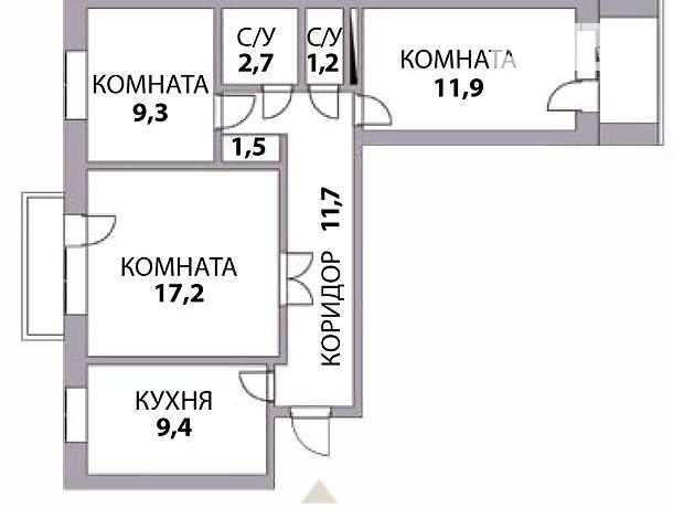 Продажа квартиры, 3 ком., Кировоград, р‑н. Пацаева, Волкова улица Продажа квартиры, 3 ком., Кировоград, р‑н. Пацаева, Волкова улица