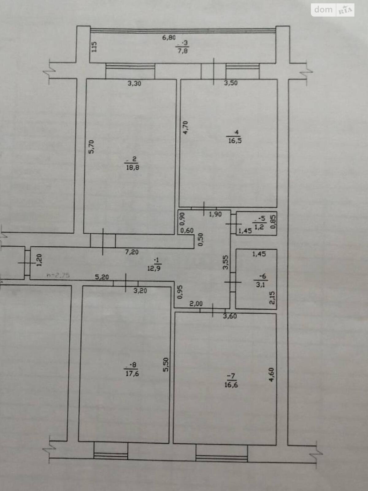 Продаж трикімнатної квартири в Фонтанці, на вул. Центральна, фото 1