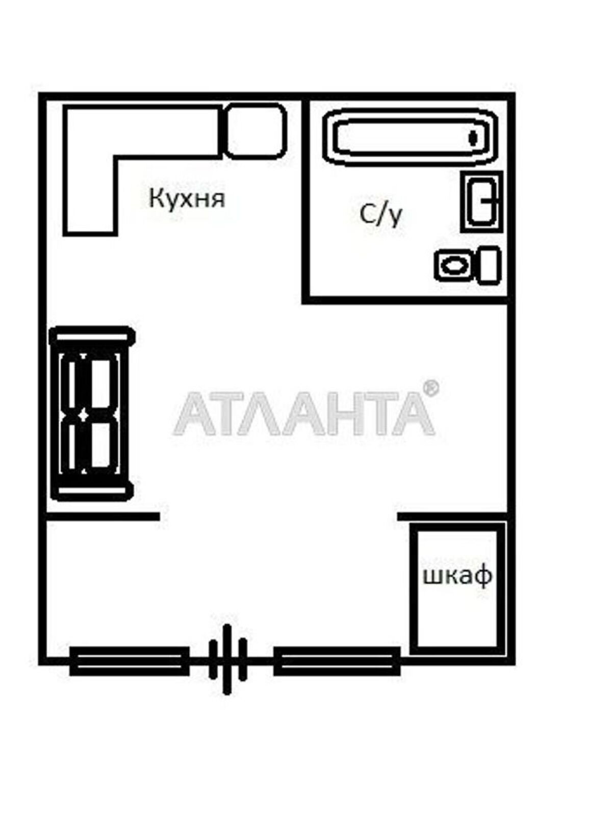 Продаж однокімнатної квартири в Кріжанівці, на вул. Генерала Бочарова 56, фото 1