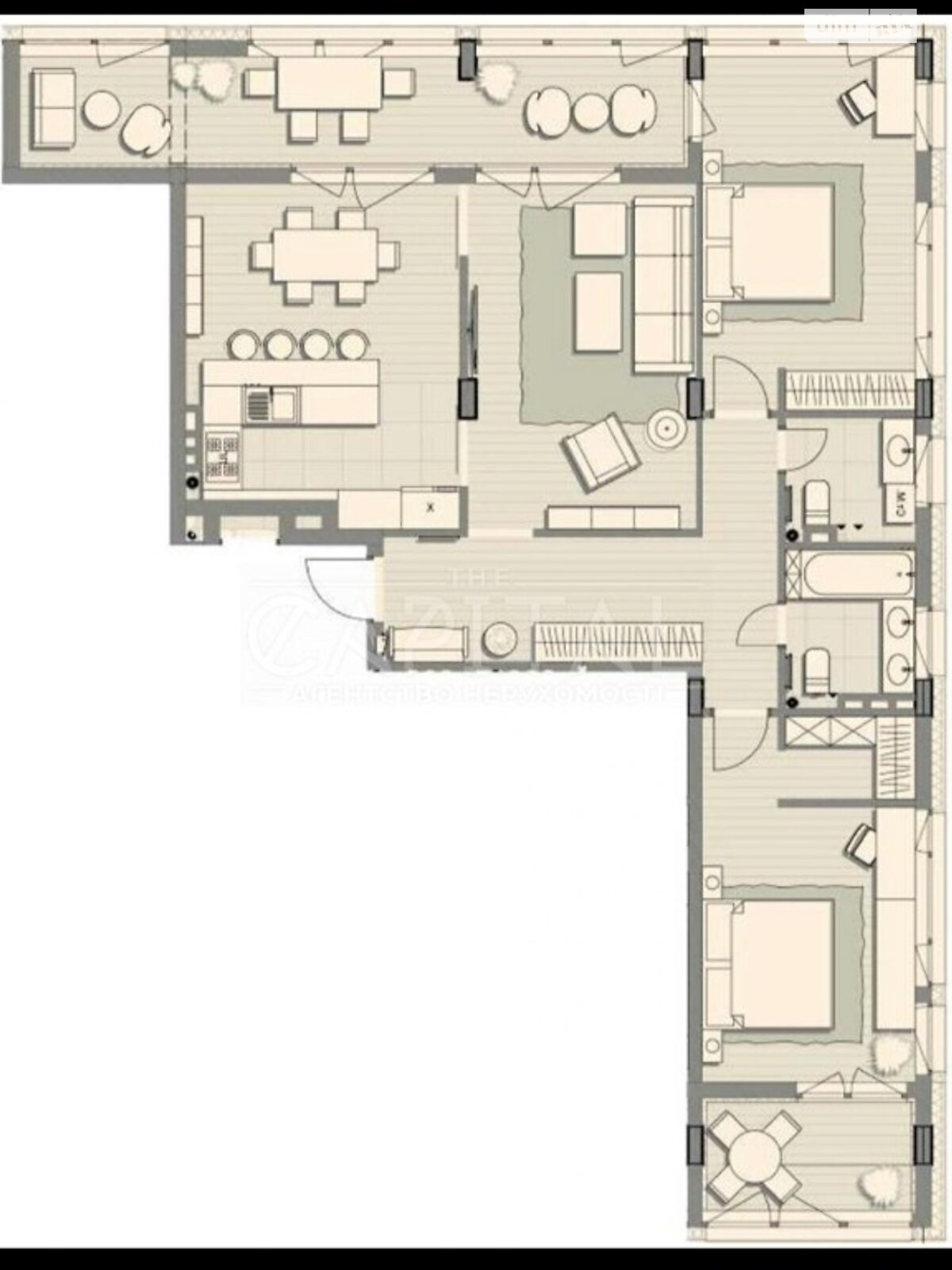 Продажа трехкомнатной квартиры в Козине, на пер. Казацкий 11, фото 1