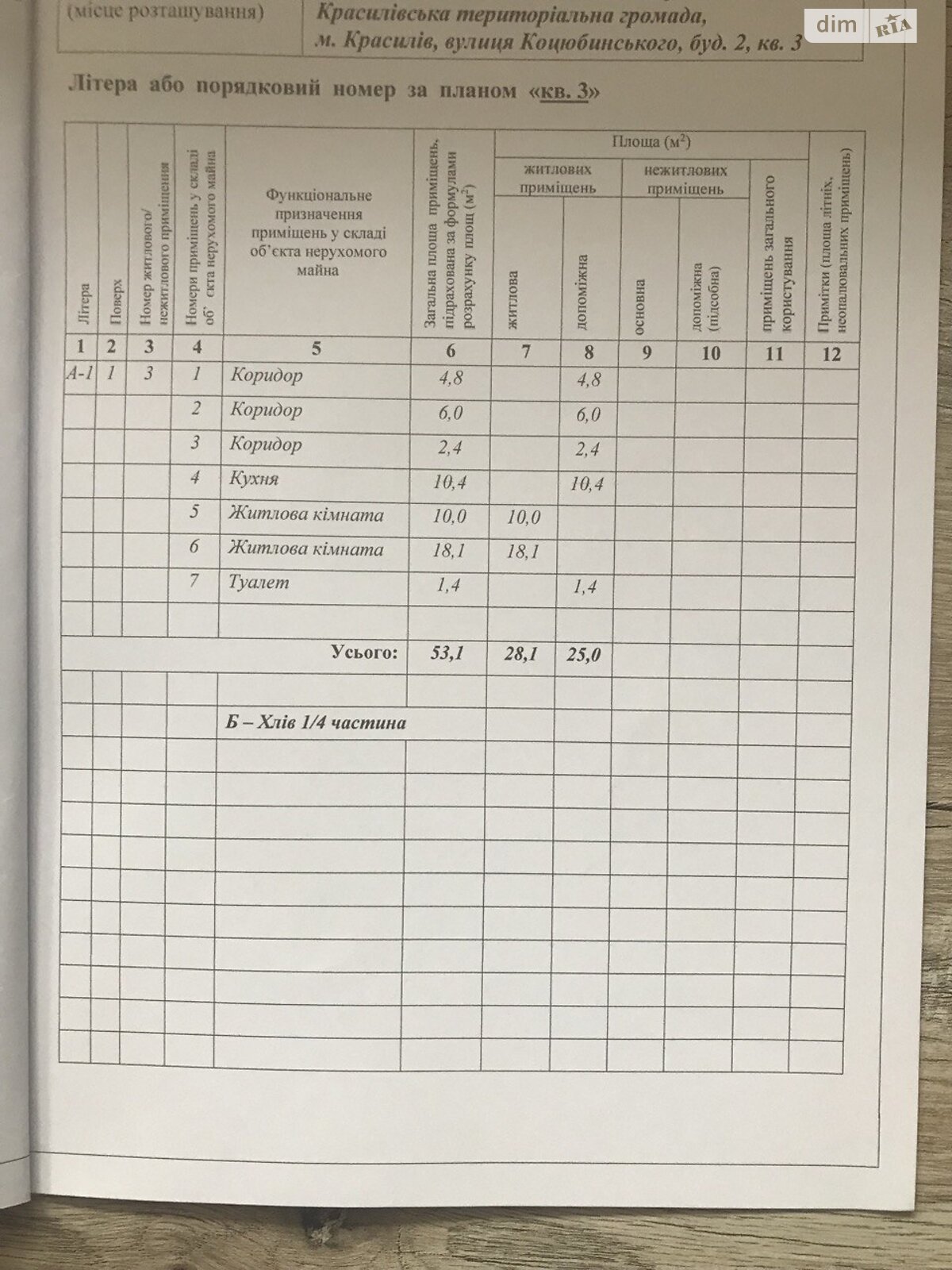 Продаж двокімнатної квартири в Красилові, на вул. Михайла Коцюбинського 2, кв. 3, фото 1 Продаж двокімнатної квартири в Красилові, на вул. Михайла Коцюбинського 2, кв. 3, фото 1