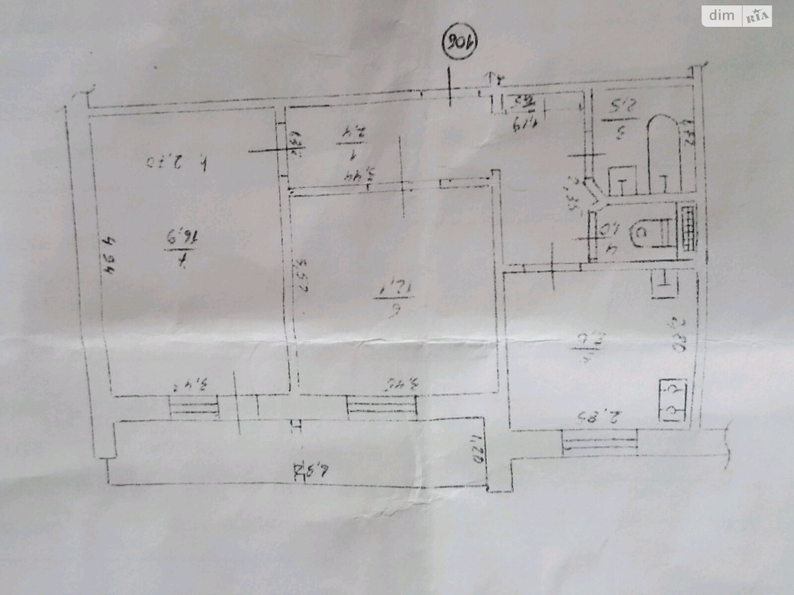 Продажа двухкомнатной квартиры в Кременчуге, на квартал 297, район Автозаводской фото 1