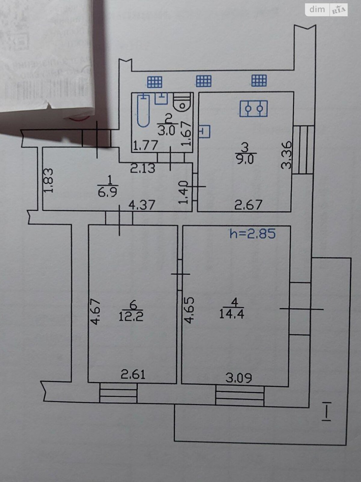 Продаж двокімнатної квартири в Кременчуку, на вул. Приходька Івана 109, район Крюківський фото 1 Продаж двокімнатної квартири в Кременчуку, на вул. Приходька Івана 109, район Крюківський фото 1
