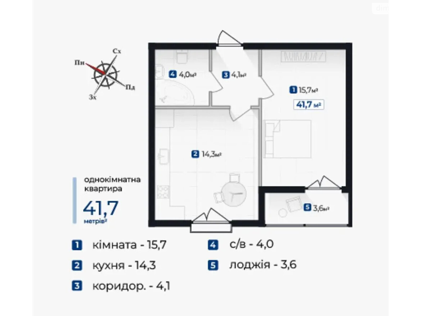 Продаж однокімнатної квартири в Крихівцях, на вул. Довженка О. 31В корпус 6, фото 1 Продаж однокімнатної квартири в Крихівцях, на вул. Довженка О. 31В корпус 6, фото 1