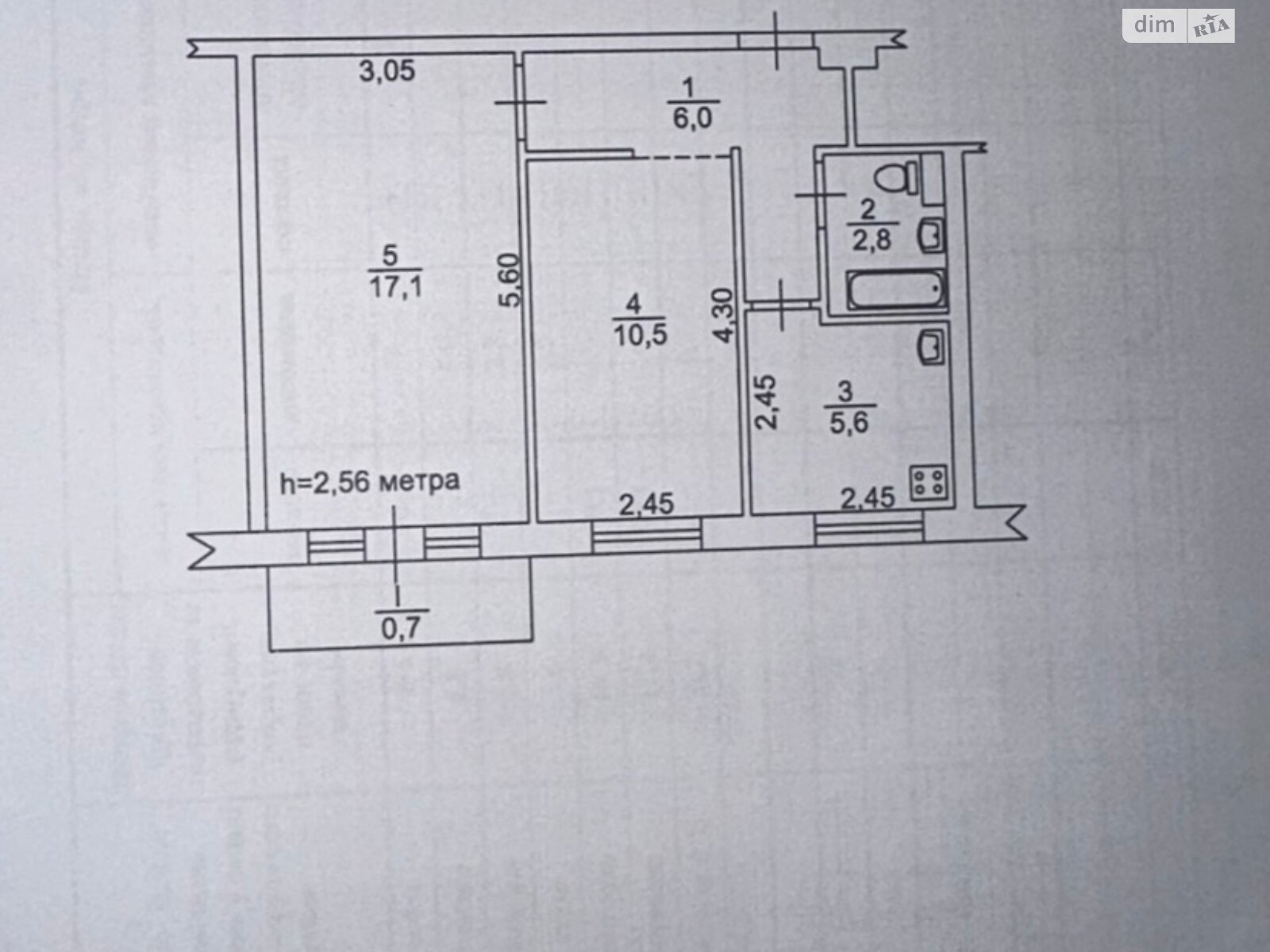 Продажа двухкомнатной квартиры в Кривом Роге, на ул. Героев АТО 83, район Долгинцевский фото 1