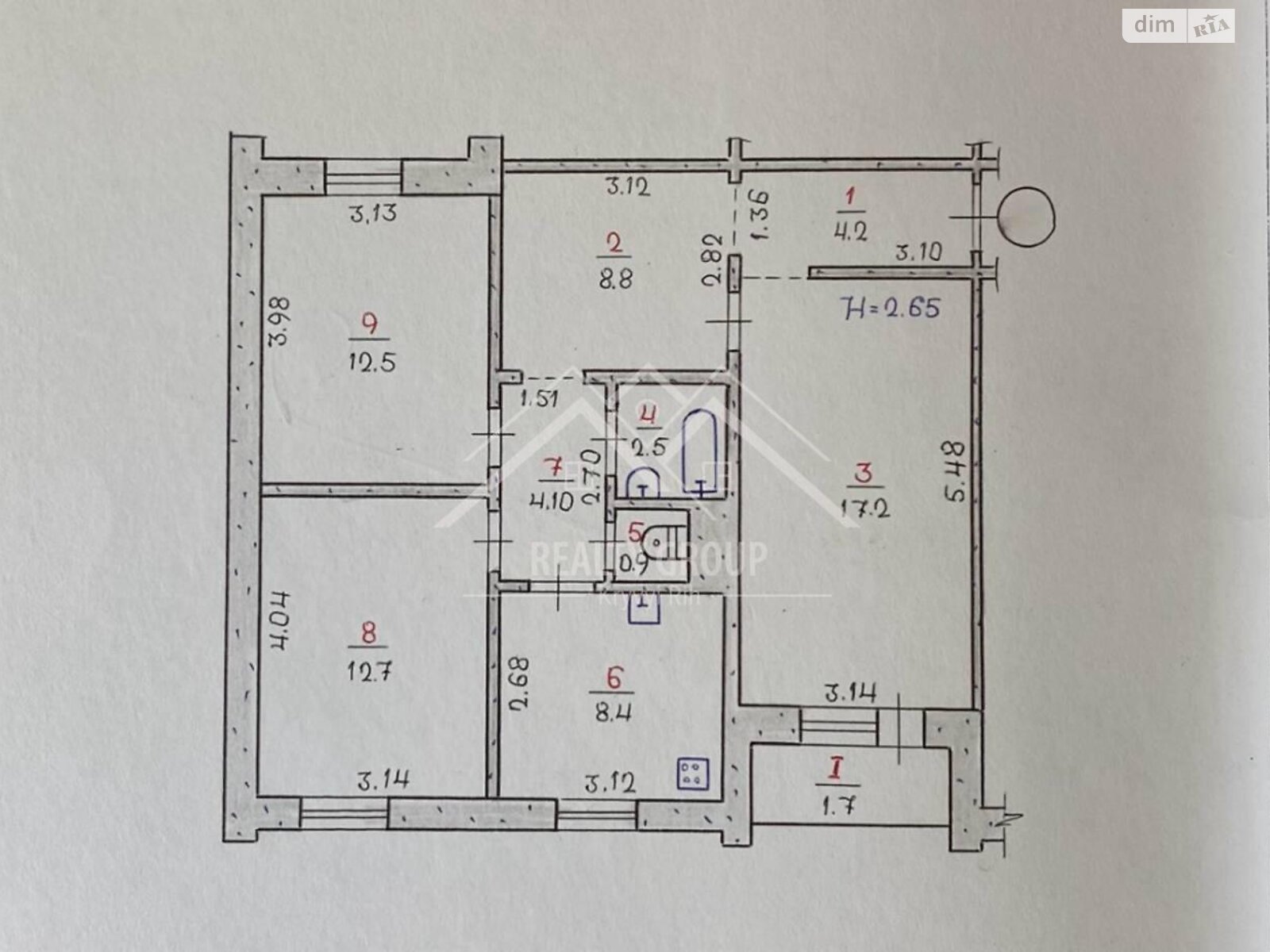 Продажа трехкомнатной квартиры в Кривом Роге, на ул. Лесного 6, район Долгинцевский фото 1