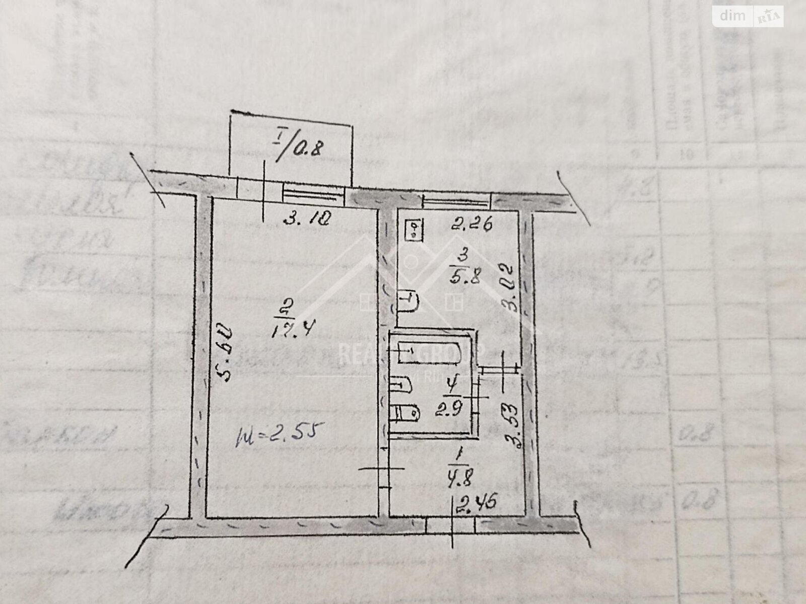 Продаж однокімнатної квартири в Кривому Розі, на вул. Мухіної, район Довгинцівський фото 1
