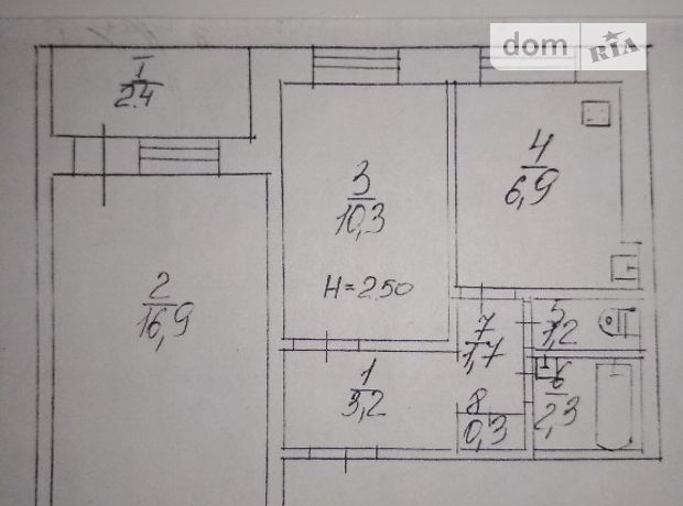 Продажа квартиры, 2 ком., Днепропетровская, Кривой Рог, р‑н. Жовтневый, Косыгина улица, дом 20 Продажа квартиры, 2 ком., Днепропетровская, Кривой Рог, р‑н. Жовтневый, Косыгина улица, дом 20
