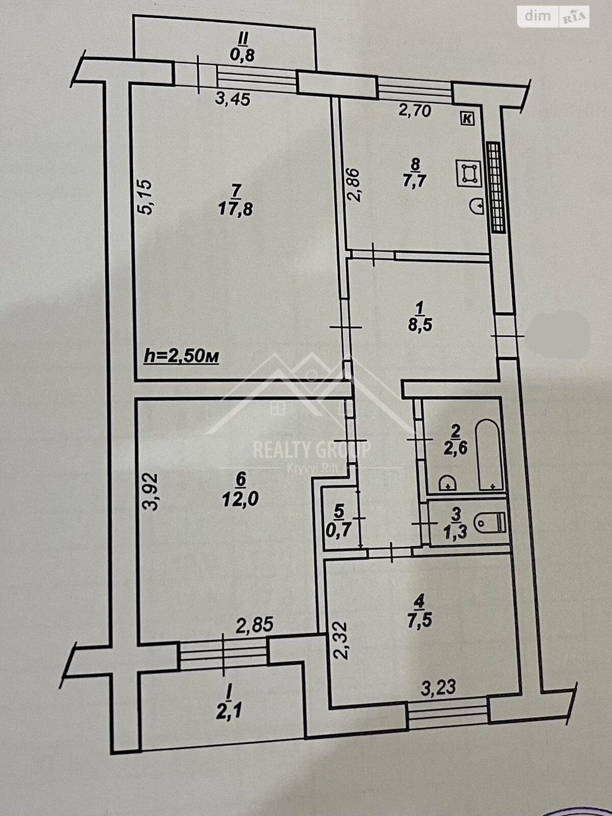 Продаж трикімнатної квартири в Кривому Розі, на вул. Кропивницького 95, фото 1 Продаж трикімнатної квартири в Кривому Розі, на вул. Кропивницького 95, фото 1
