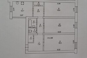 Продаж трикімнатної квартири в Кривому Розі, на вул. Вадима Гурова 12, район Металургійний фото 2