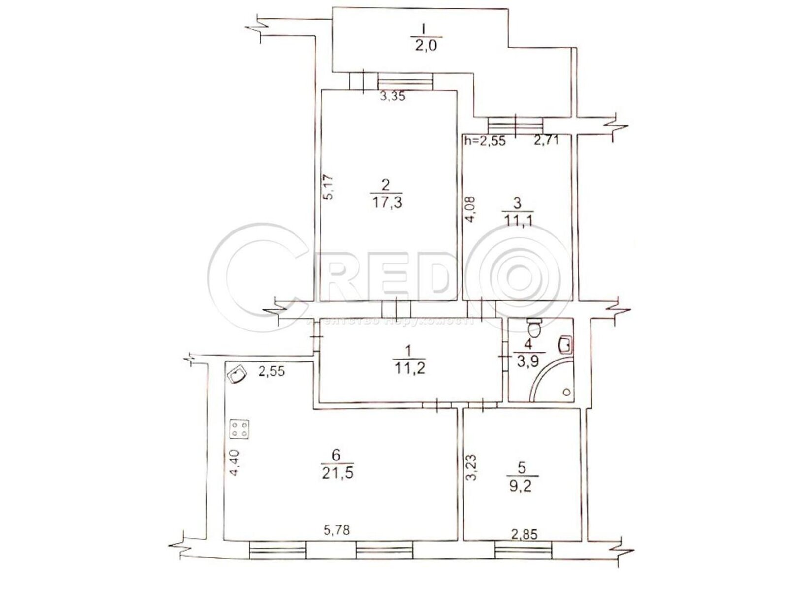 Продажа четырехкомнатной квартиры в Кривом Роге, на ул. Виталия Матусевича 4, район Металлургический фото 1