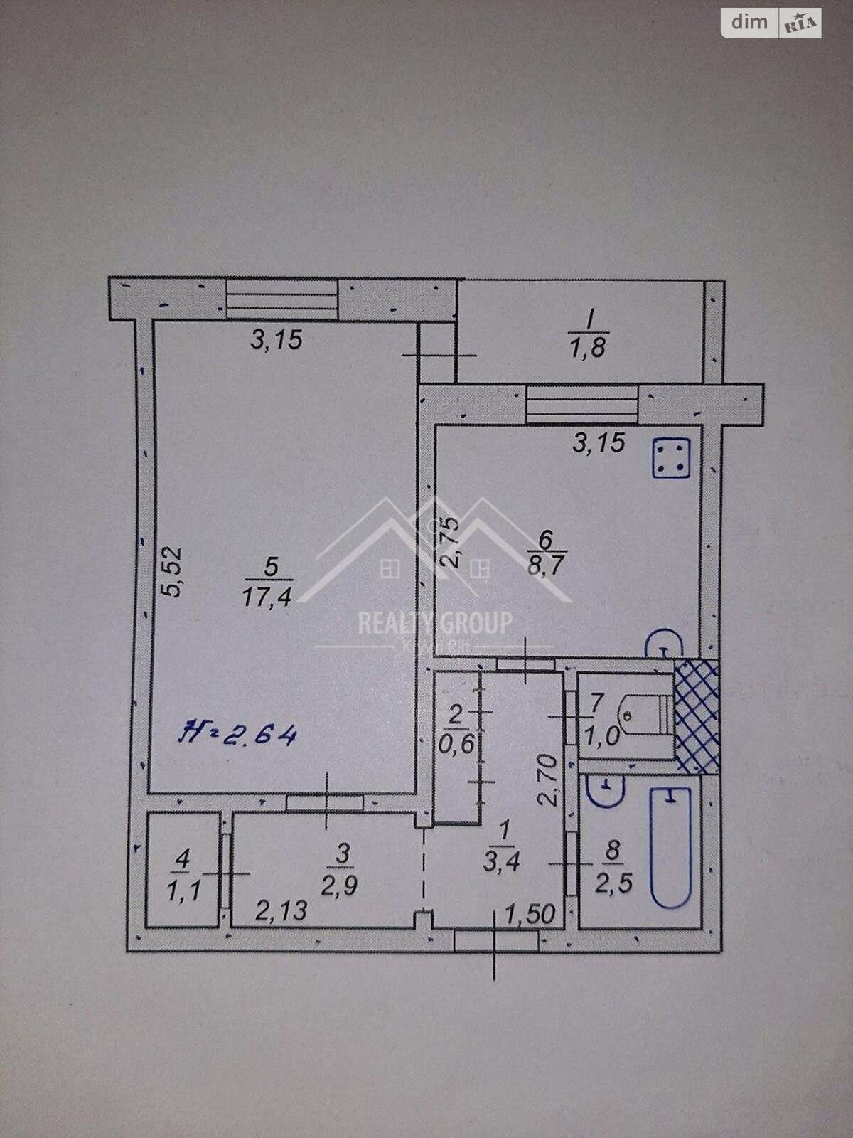Продажа однокомнатной квартиры в Кривом Роге, на ул. 5-й Заречный микрорайон 78, район Покровский фото 1