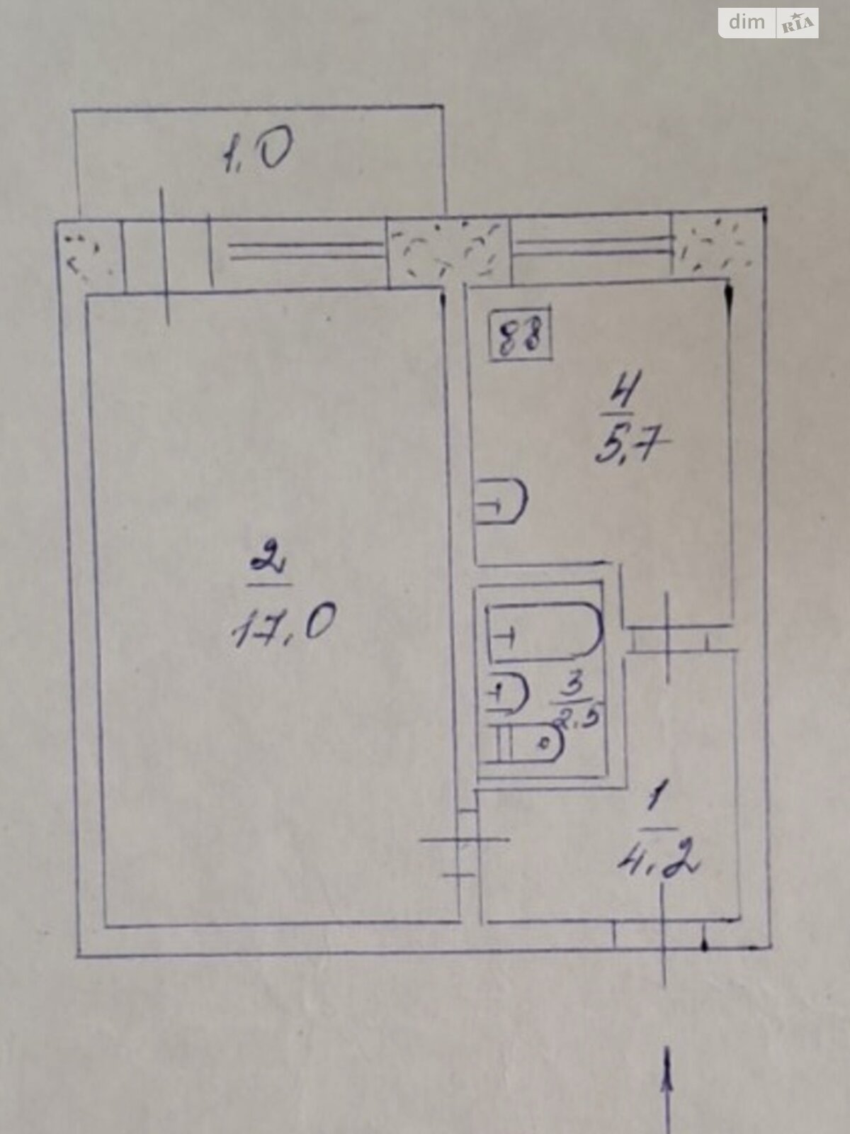 Продаж однокімнатної квартири в Кривому Розі, на вул. Олексія Різниченка 58, район Саксаганський фото 1 Продаж однокімнатної квартири в Кривому Розі, на вул. Олексія Різниченка 58, район Саксаганський фото 1