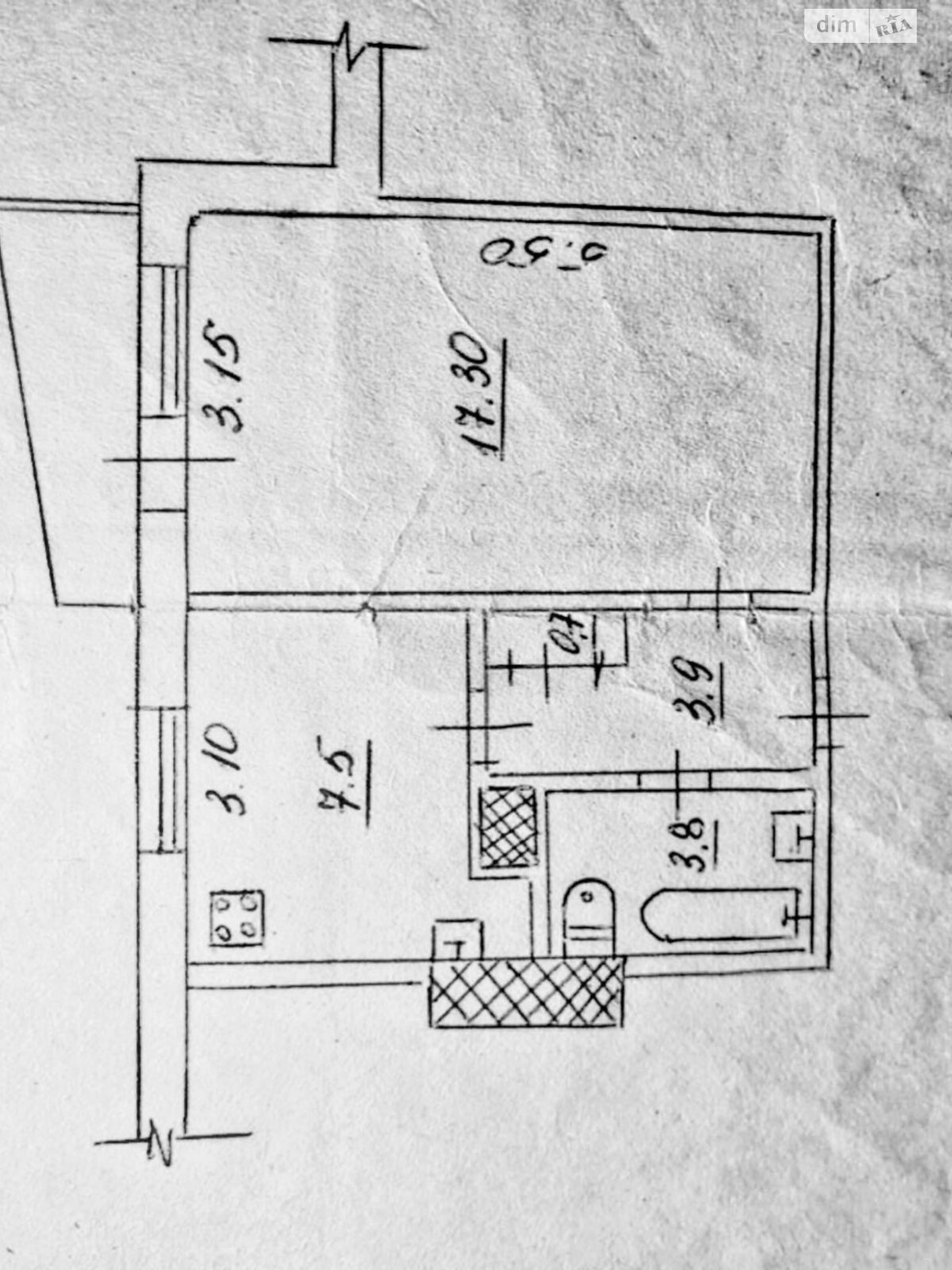 Продаж однокімнатної квартири в Кривому Розі, на мкр. Сонячний 41, район Саксаганський фото 1