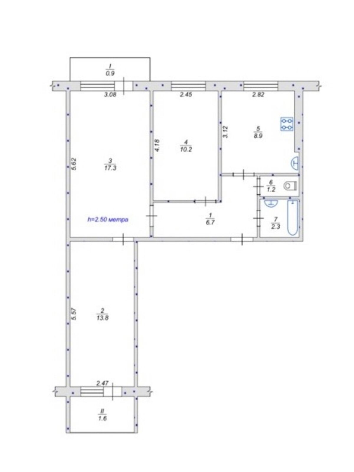 Продажа трехкомнатной квартиры в Кривом Роге, на мкр. Юбилейный, район Саксаганский фото 1 Продажа трехкомнатной квартиры в Кривом Роге, на мкр. Юбилейный, район Саксаганский фото 1
