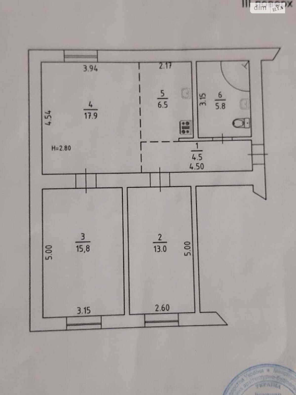 Продаж трикімнатної квартири в Кривому Розі, на вул. Лєрмонтова, район Центрально-Міський фото 1